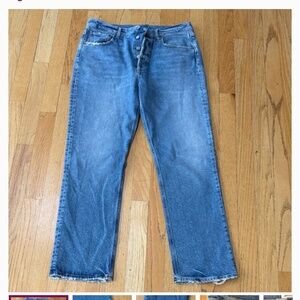 Agolde pinch waist high rise straight leg